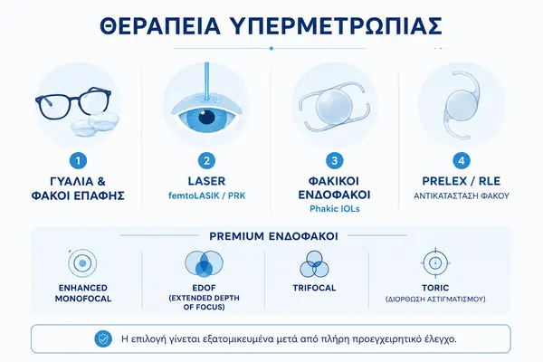 Υπερμετρωπία: θεραπεία
